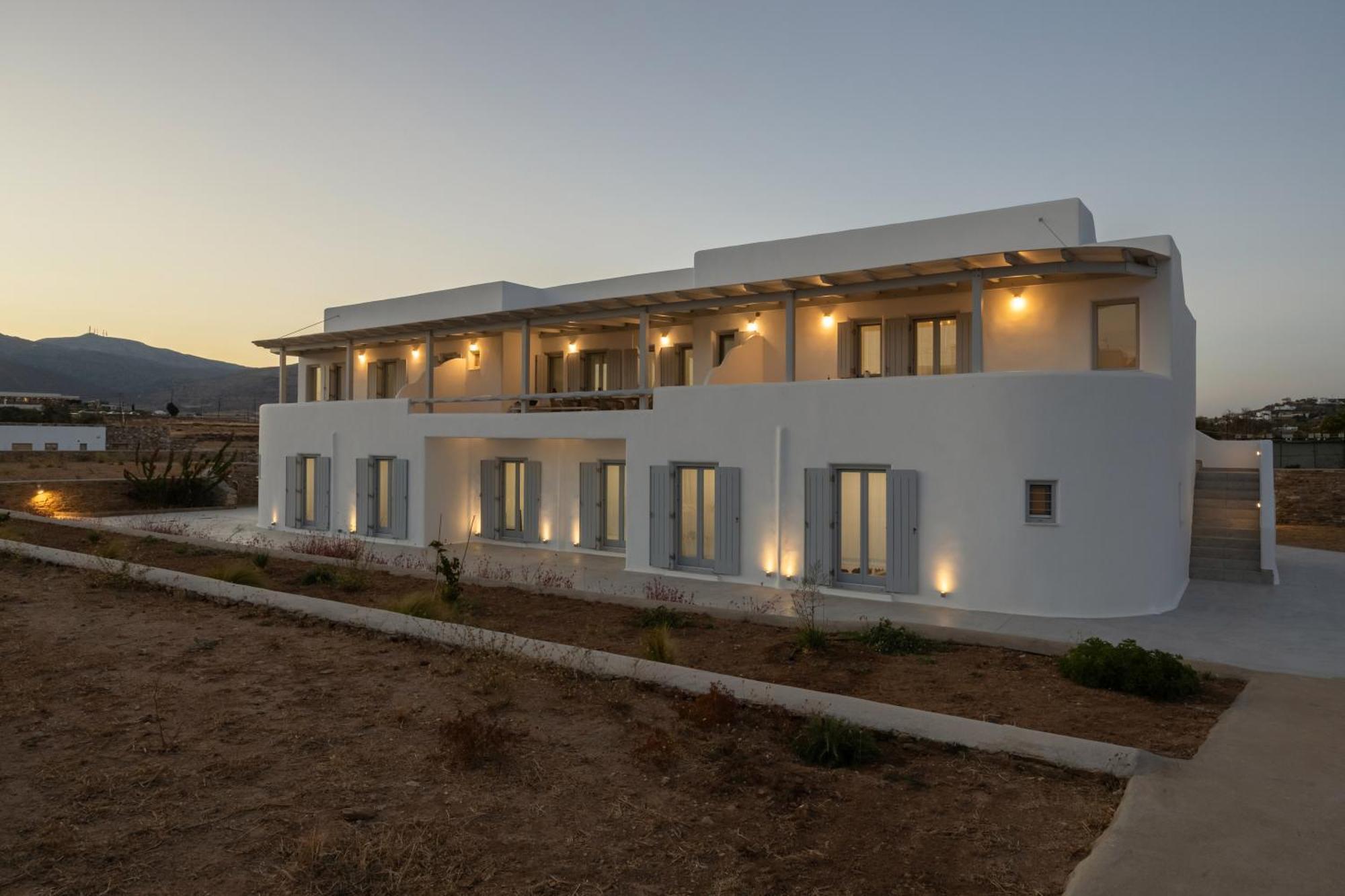 Paros Melodia Apartments لوغاراس المظهر الخارجي الصورة