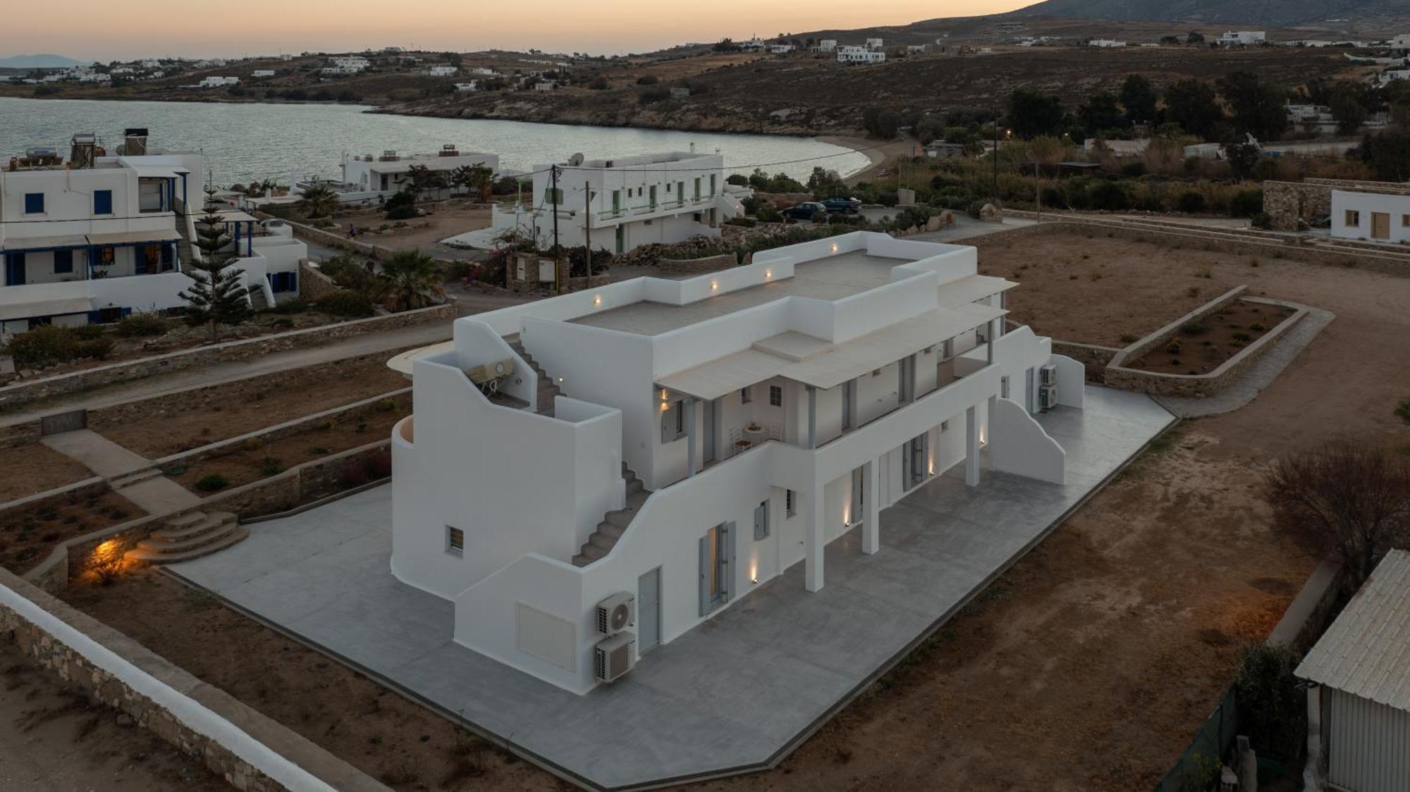 Paros Melodia Apartments لوغاراس المظهر الخارجي الصورة